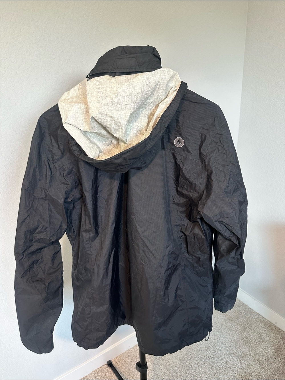 Marmot Navy Hooded Waterproof Shell Jacket - Picture 3 of 8